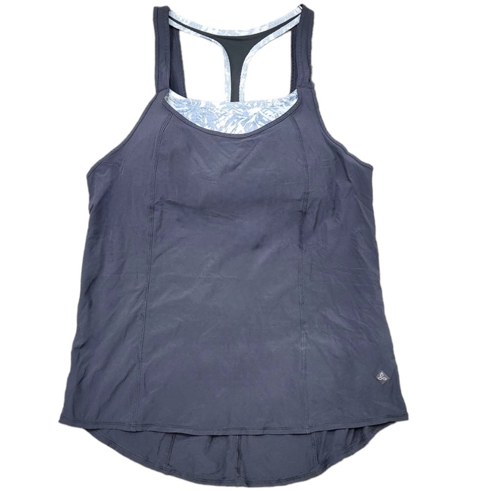 NWT Prana Sway Yoga Tank Top Blue Racerback Pacifica S